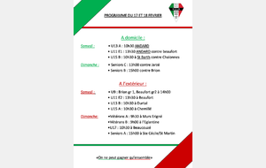 Programme du Week-end