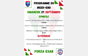 Programme du week end 